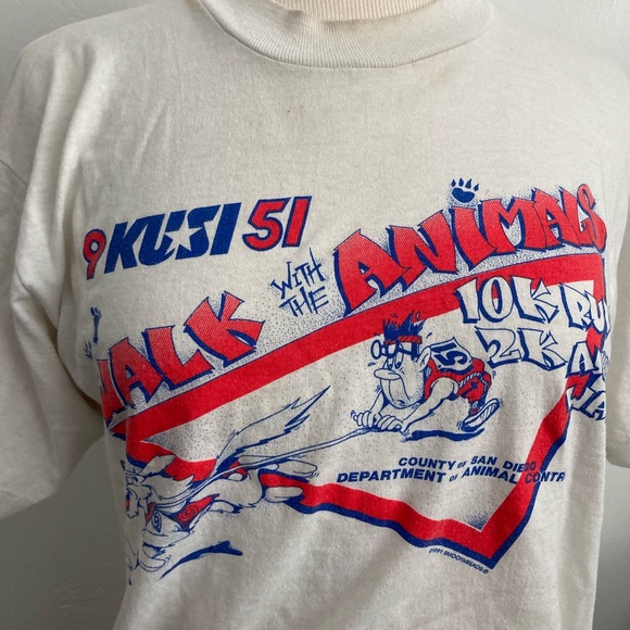 Vintage 1990’s San Diego Animal Walk T-Shirt - Picture 2 of 6